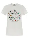Moschino 'gioco Dell'oca' T-shirt In White