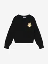 Moschino Teddy Bear-appliqué Sweater In Black