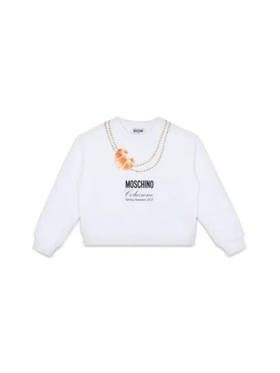 Moschino Girls' Cotton Mini Sweater In White