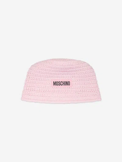 MOSCHINO GIRLS LOGO BUCKET HAT