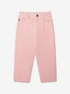 Moschino Girls Logo Pocket Trousers In Pink