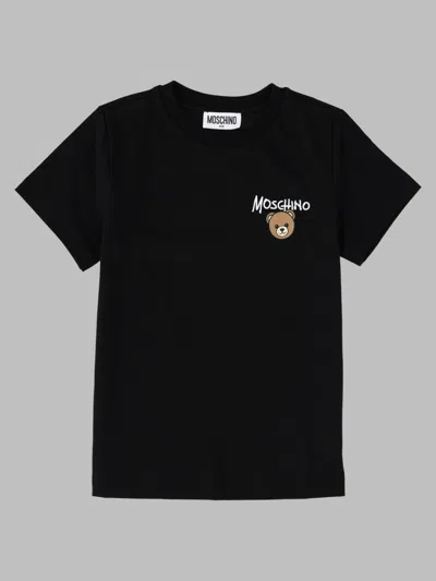 Moschino T Shirt Con Stampa Teddy Bear In Black