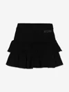 Moschino Logo-embroidered Skirt In Black