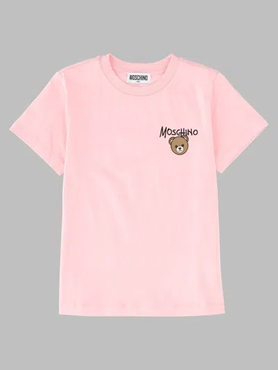 Moschino Girls Short-sleeve Graphic T-shirt In Pink