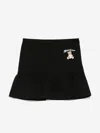 Moschino Teddy Bear-embellished Ruffled Skirt In Black