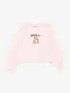 Moschino Teddy Bear-print Sweatshirt In Pink