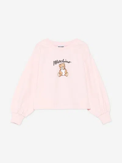 MOSCHINO MOSCHINO GIRLS TEDDY BEAR LOGO SWEATSHIRT