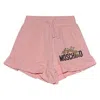 Moschino Girls Teddy Bear Print Ruffled Shorts In Pink