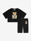Moschino Teddy Bear-print Short Set In Black