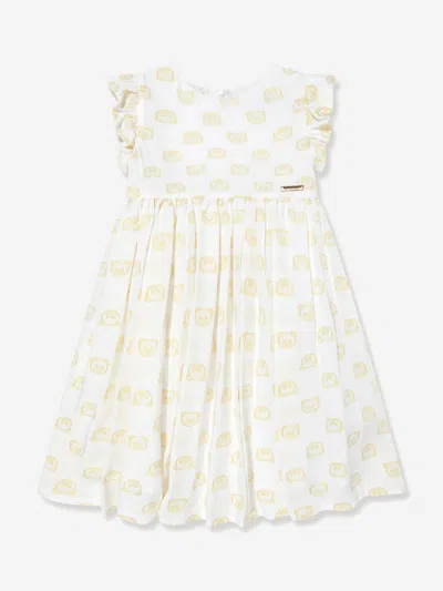 Moschino Babies' Girls Teddy Head Dress In White