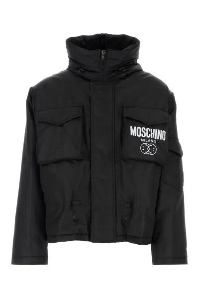Moschino Couture Black Nylon Padded Jacket