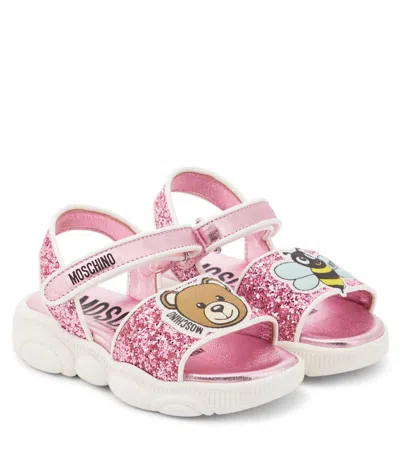 Moschino Kids' Sandalen In Pink