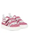 Moschino Glitter Sneakers In Pink