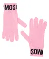 Moschino Cashmere Gloves In Pink