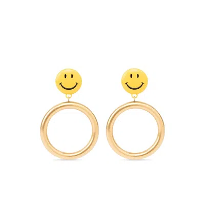 Moschino Gold Earrings Women In Neutral