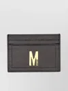 Moschino Couture Card Holder With Gold Plaque
