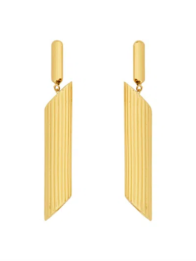 Moschino Golden Tassel Drop Earrings
