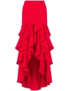 Moschino Asymmetric Skirt With Ruffles