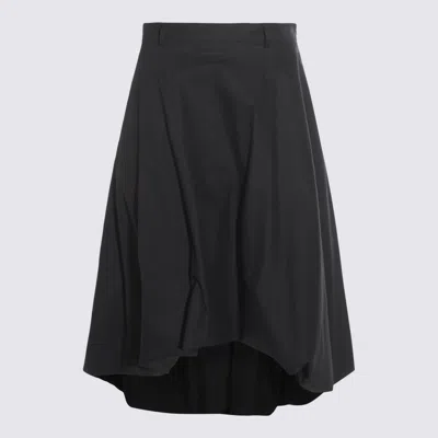 MOSCHINO MOSCHINO BLACK COTTON SKIRT