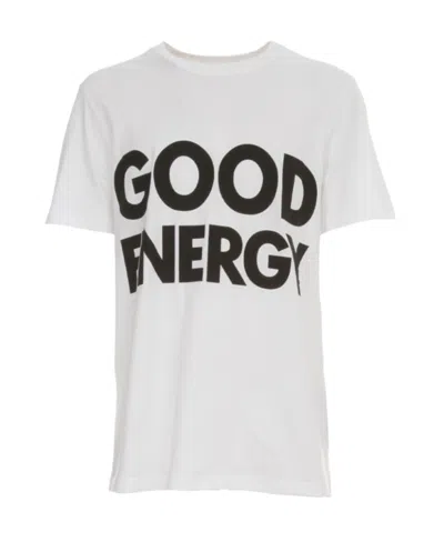 Moschino Good Energy Cotton T-shirt In White