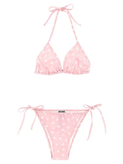 Moschino Goose Bikini In Pink