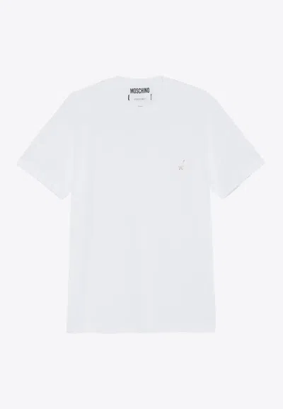 MOSCHINO GOOSE EMBROIDERY T-SHIRT