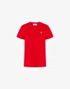 Moschino Goose Organic Cotton Jersey T-shirt In Red