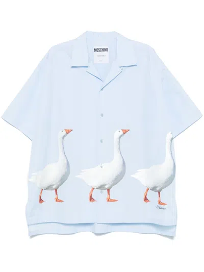MOSCHINO GOOSE-PRINT SHIRT