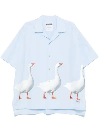 MOSCHINO GOOSE-PRINT SHIRT