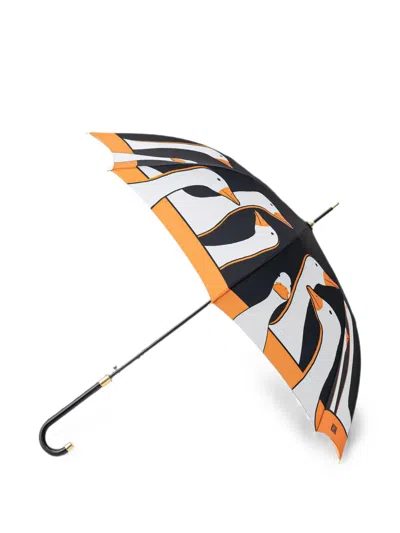 Moschino Goose-print Umbrella In Multi