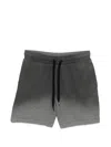 Moschino Gradient-effect Shorts In Gray
