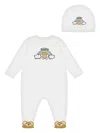 Moschino Graphic-print Babygrow Set In White