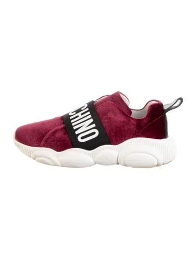 Pre-owned Moschino Graphic Print Chunky Sneakers In Multicolor