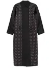 Moschino Graphic-print Coat In Black