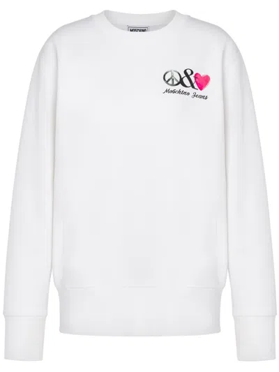 MOSCHINO GRAPHIC-PRINT COTTON HOODIE