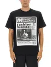 Moschino Printed Organic Cotton Jersey T-shirt In Multi