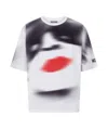 Moschino Crew Neck Graphic Print T-shirt In White