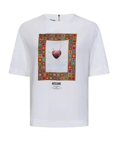 MOSCHINO MOSCHINO HEART OF WOOL ENVERS SATIN BLOUSE