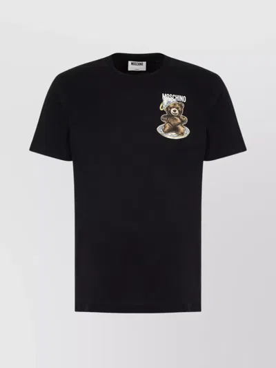 MOSCHINO GRAPHIC PRINT CREW NECK SHORT SLEEVE T-SHIRT