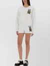Moschino "graphic Print" Crew Neck Sweatshirt With Front Pocket