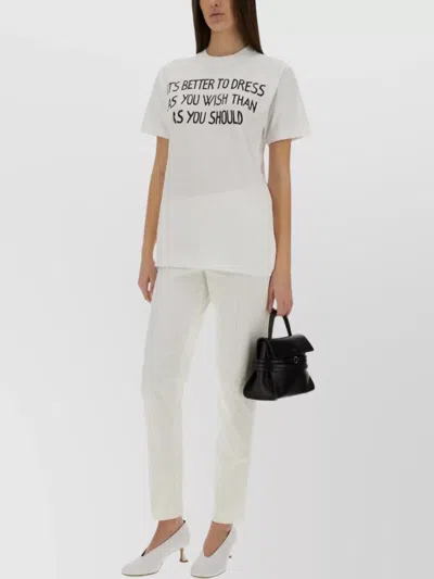 MOSCHINO GRAPHIC PRINT CREW NECK T-SHIRT