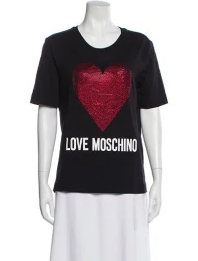 Pre-owned Moschino Graphic Print Crew Neck T-shirt In Multi