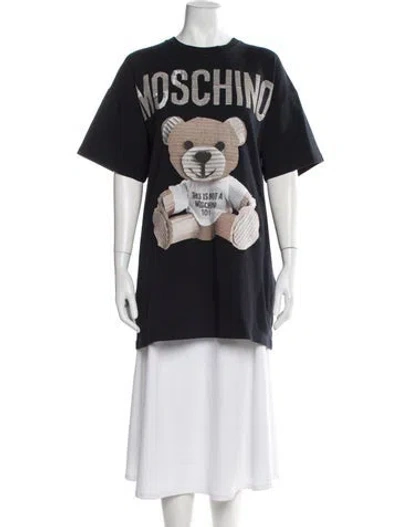 Pre-owned Moschino Graphic Print Crew Neck T-shirt In Multi