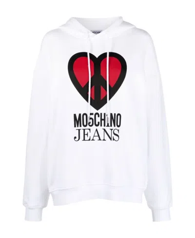 MOSCHINO GRAPHIC-PRINT JERSEY HOODIE
