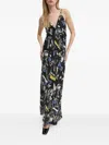 Moschino Graphic-print Maxi Dress In Multi