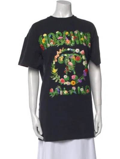 Pre-owned Moschino Graphic Print Mini Dress In Multi
