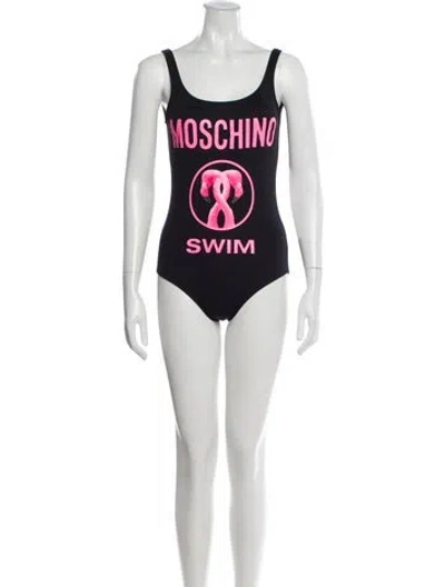 Pre-owned Moschino Graphic Print One-piece In Multi