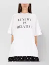 Moschino Graphic Print Relaxed Fit Short Sleeve Top In White