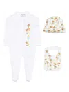 Moschino Graphic-print Rompers (set Of 3)