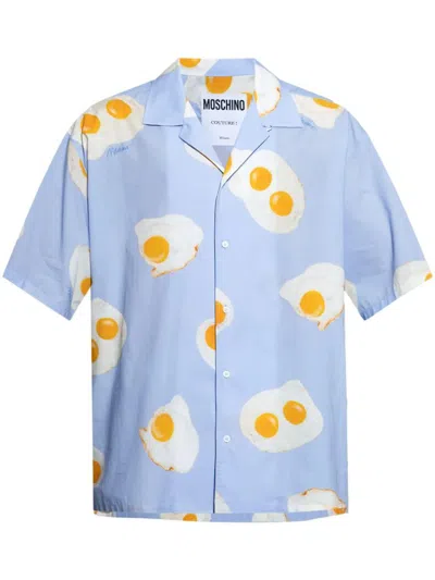 Moschino Graphic Print Shirt In Blue